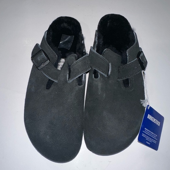 Birkenstock Shoes - Birkenstock Boston Genuine Shearling Lined Clog